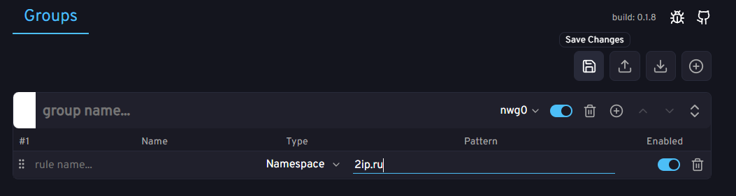 Создание правила для 2ip.ru